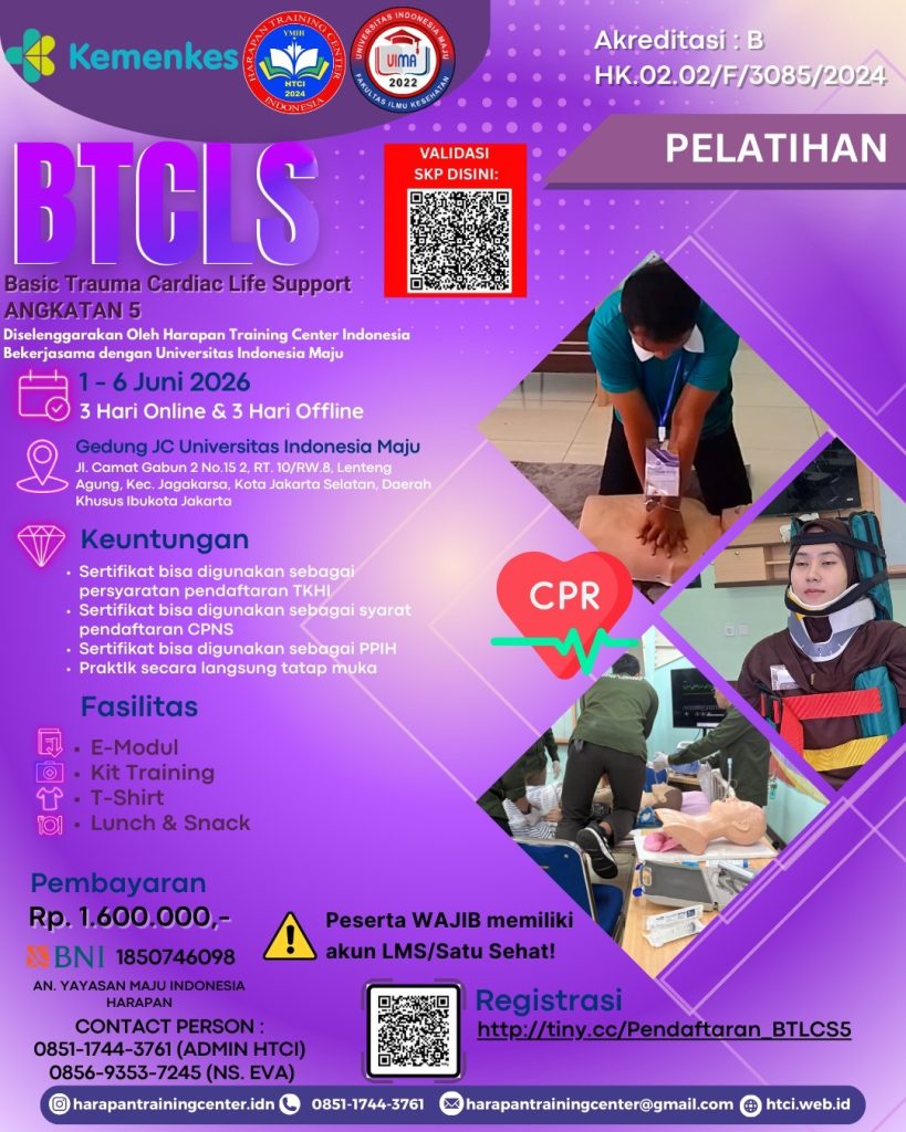 PELATIHAN BASIC TRAUMA CARDIAC LIFE SUPPORT (BTCLS) ANGKATAN 5